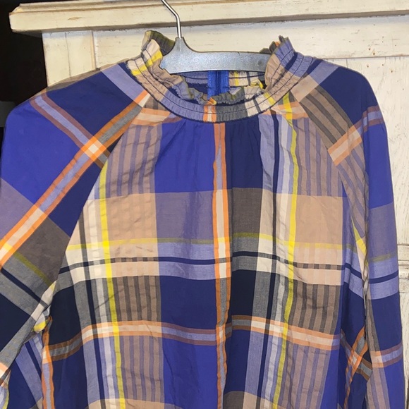 Like New Ann Taylor Business Casual Shirt, Size M, back zip feature, Fall colors - Picture 1 of 6